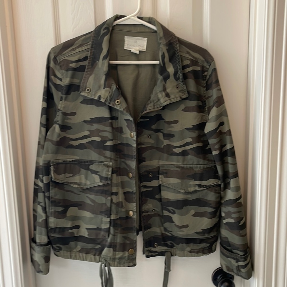 Caslon camo lightweight jacket